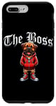 Coque pour iPhone 7 Plus/8 Plus Bull Mastiff Dog The Boss Veste cool pour chien Maman Papa