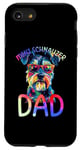 Coque pour iPhone SE (2020) / 7 / 8 Mini Schnauzer Dad Color Pop Art Hommes Mini Schnauzer Lovers