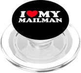 Love Mail Man Funny Support, livreur postal, travailleur, fan PopSockets PopGrip pour MagSafe