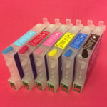 6 PRINT HEAD CLEAN CLEANING FLUSH CARTRIDGES FOR EPSON STYLUS PHOTO RX640 RX 640