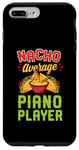 Coque pour iPhone 7 Plus/8 Plus Nacho Joueur de piano moyen drôle amateur de cuisine mexicaine