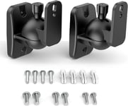 Speaker Wall Mount Brackets with Screws - Universal Surround Sound Speaker Mount