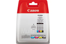 Canon CLI-571 C/M/Y/BK Value Pack - 4-pack - svart, gul, cyan, magenta - original - bläcktank