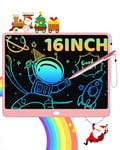 ORSEN Tablette D'écriture LCD Tablette Dessin Enfant Ardoise Magique 16 Pouces, Garçons Filles 3-8 Ans Jouet éducatifs Cadeau d'anniversaire Noël (Rose)