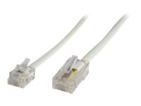 Microconnect - Nätverkskabel - Rj-45 (Hane) Till Rj-11 (Hane) - 3 M - Vit