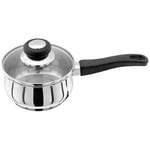 JUDGE VISTA STAINLESS STEEL 16CM SAUCEPAN & LID 1LTR MAIL ORDER BOX