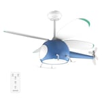 Cecotec - Ventilateur de Plafond avec Lumière EnergySilence Aero 4600 Helicopter - 36 W, Diamètre 100 cm, 6 Vitesses, 4 Pales, LED 32 W et Minuterie, Mode Été/Hiver