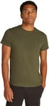 Tommy Jeans Homme Tjm Xslim Jersey Tee Dm0dm04411 T-shirt À Manches Courtes, Vert (Fatigue Green), 3XL EU