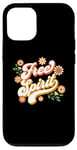 iPhone 12/12 Pro Boho Positive Affirmation Free Spirit Retro 60s 80s Flowers Case