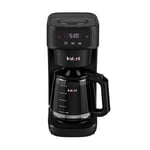 Instant Infusion Brew Bean to Cup Coffee Maker 24 Hour Programmable Coffee Machine, Glass Carafe, Digital Display - Keep Warm Function, 4-12 cup Customisable Brewing and Automatic Bean Grind, Black