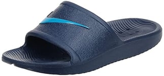 NIKE Boy's Kawa Shower (Gs/Ps) Beach & Pool Shoes, Midnight Navy Laser Blue, 2.5 UK