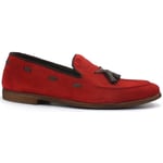 Chaussures Café Noir  CAFENOIR Mocassino Nabuk Traforato Pelle Rosso RE6210