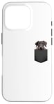 iPhone 16 Pro Funny Scottish Deerhound Puppy Dog In Pocket Cute Pet Lover Case