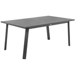 Table de jardin extensible Pavane graphite 10 places en aluminium traité époxy - Hespéride