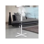 Ventilateur sur Pied Tristar VE5948 - Blanc - 3 vitesses - oscillation 75º - débit d'air 2803 m³/h