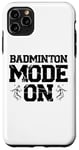 Coque pour iPhone 11 Pro Max Serve Smash And Conquer - Raquette de volant de badminton