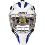 CCM Målvaktsmask Axis F5 Certified Cat-Eye Dekal Yth White/Royal