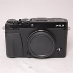 Fujifilm Used X-E3 Mirrorless Camera Body Black