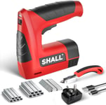 SHALL 4V Cordless 3in1 Brad Nailer/Stapler Kit, Cordless Decorative Stapler with