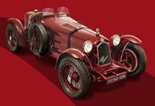 Italeri Alfa Romeo 8C 2300 Roadster, Roadstermodell, Monteringssats, 1:12, Alfa Romeo 8C 2300, Alla Kön, Krom, Nylon, Plast, Gummi