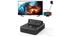 Pour nintend o switch hdmi video converter base switch portable tv base converter - noir