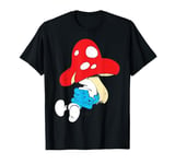 The Smurfs Sleeping Under Mushroom Smiling T-Shirt