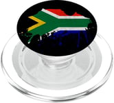 Cape Town Skyline Afrique du Sud drapeau Art Cape Town Cap PopSockets PopGrip pour MagSafe