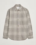 NN07 Adwin Checked Flannel Overshirt Grey/White