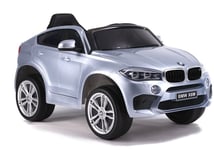 Lasten yksipaikkainen sähköauto - BMW X6, hopea