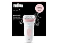 Braun Silk-Épil 7 7-000, Rosa, Vit, Armhåla, 0,5 Mm, Batteri, Tyskland