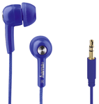 Hama "Basic 4 Music" in-ear stereo Head earphones Blue #177076  (UK Stock)  BNIP