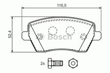 Bromsbelägg Bosch - Renault - Dacia - Nissan - Mercedes