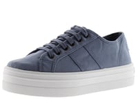 Victoria 1092138-WOMEN Basket Basse Barcelona Toile TEINTÉE DREC Plateforme Femme Azul 39