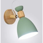 Nordic horn grön macaron vägglampa smidesjärn vägglampa gånglampa korridor lampa säng läslampa utan ljus s