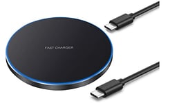 Wireless Charger Fast Wireless Charging Pad Compatible with Samsung Galaxy Z Fold6/5/4,Z Flip6/5/4,S24/S23/S22/S21/Note 20/Galaxy buds 3 pro,iPhone 16 15 14 12 13 11(Pro,Pro max)/SE/XS/XR/airpod4