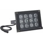 Illuminateur Infrarouge De Array Ir Leds Ir Illuminateur Vision Nocturne Grand Angle A Longue Portee Exterieure Etanche Pour Camera De Securite Cctv,