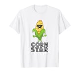 Funny Corn Star With Sunglasses Love Corn T-Shirt