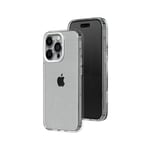 RHINOSHIELD Crystal Clear Case Compatible with [iPhone 15 Pro Max] | Advanced Yellowing Resistance, High Transparency, Protective and Customizable Clear Phone Case - White Camera Ring