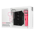 Lucky Voice Party Box Karaoke System Kit With Pink Microphone