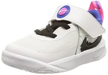 Nike Garçon Unisex Kinder Team Hustle D 10 Se (TD) Chaussure de Marche, White Black Hyper Royal Pink B, 27 EU