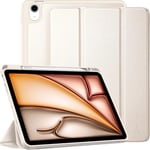 Coque Compatible Avec Ipad Air 11 Pouces 2024/ Air 5è 2022/ Air 4è Génération 2020 Avec Porte-Crayon, Housse Étui De Protection Ultra Fin Housse En Tpu Avec Auto Réveil/Sommeil, Étoile Lumière