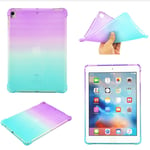 SKALO iPad 10.2 Gradient TPU Suojakuori - Violetti-Turkoosi