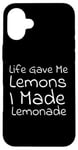 iPhone 16 Plus Life Gave Me Lemons, I Made Lemonade Case