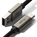 Ringke Snabbladdnings Laddningskabel USB-A till USB-C 1m, svart