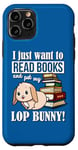 Coque pour iPhone 11 Pro Read Books Mini Holland Lop Bunny Rabbit Lover