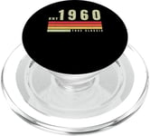 EST - 1960 - True Classic - Vintage Retro Aesthetic Birthday PopSockets PopGrip for MagSafe