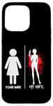 iPhone 15 Pro Max Scary Horror Movie Knife Blood Your Wife My Wife Case