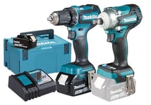 Combopack 2 outils 18V LXT Li-Ion (2x5,0 Ah) (DDF485 + DTW300) - MAKITA DLX2452TJ