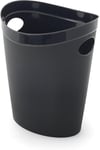 Addis Plastic Waste Paper Bathroom Bedroom Office Trash Bin, Black, 12 ltr