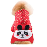 Belle chiot chien vêtements pour animaux de compagnie à capuche pull chaud chemise chiot automne hiver manteau chien mode combinaison vêtements pour chiens animaux de compagnie (couleur: B, taille: S)